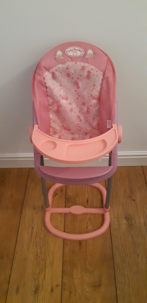 baby annabell dolls high chair